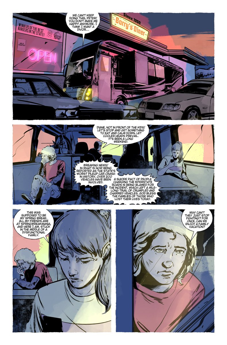 A war between humans and extraterrestrials where they
use
biochemicals as weapons to turn the human race into infected zombies.
Follow the beginning through the lenses of 8
survivors;Salem, Calvin, Alanna, Whitney, Peter, Diane,Jason, &amp; Katlynn in my first comic The lost oneZ