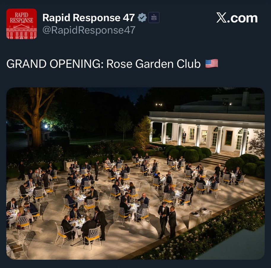 The White House isn’t Trump’s private club for him and his crooked buddies. Disgraceful.