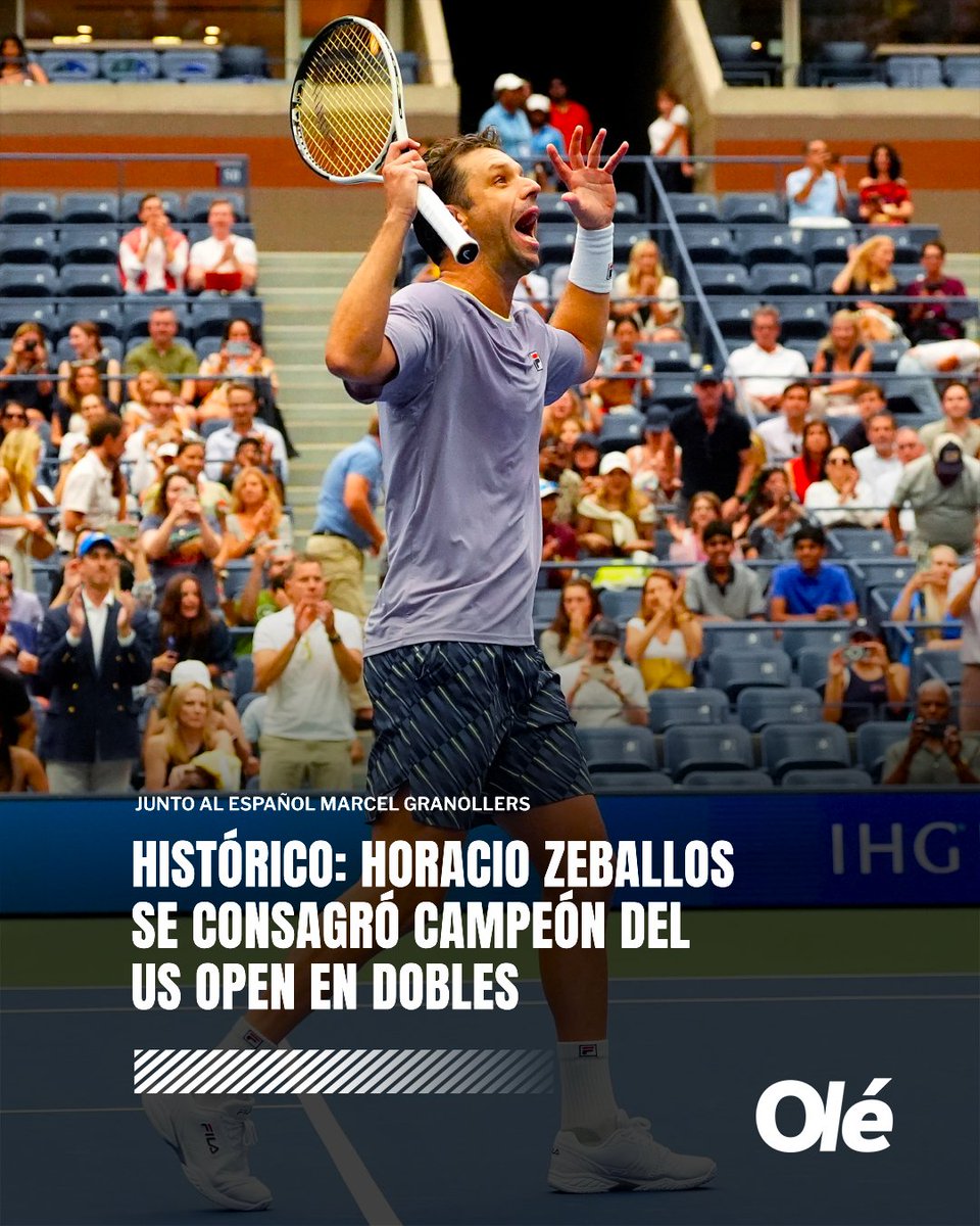 HISTÓRICO, ZEBALLOS 🇦🇷🏆

Horacio Zeballos y  Marcel Granollers 🇪🇸 se consagraron campeones del US Open en dobles tras vencer a Salisbury y Skupski 🇬🇧