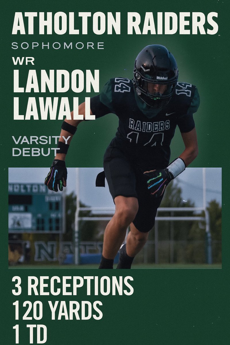 Landon Lawall (@landonlawall) on Twitter photo Great team win to start the season. 1-0. Onto next week
<a href="/aio_qbs/">Air It Out QB Training</a> <a href="/AtholtonFB/">Atholton HS Football</a> <a href="/_TrentJackson/">Trent Jackson</a> <a href="/CoachEWoodson/">Coach Woodson - Head Football Coach Atholton High</a> <a href="/CoachPeddi15/">Scott Peddicord</a> <a href="/ThomasFrankCarr/">T-FrankOn3</a> <a href="/wru_coachgabe/">Gabe Williams</a> <a href="/WRU_CoachMilez/">Coach 〽️ilez</a> <a href="/coachjfranklin/">James Franklin</a> @On3Recruits <a href="/On3sports/">On3</a> Great team win to start the season. 1-0. Onto next week
<a href="/aio_qbs/">Air It Out QB Training</a> <a href="/AtholtonFB/">Atholton HS Football</a> <a href="/_TrentJackson/">Trent Jackson</a> <a href="/CoachEWoodson/">Coach Woodson - Head Football Coach Atholton High</a> <a href="/CoachPeddi15/">Scott Peddicord</a> <a href="/ThomasFrankCarr/">T-FrankOn3</a> <a href="/wru_coachgabe/">Gabe Williams</a> <a href="/WRU_CoachMilez/">Coach 〽️ilez</a> <a href="/coachjfranklin/">James Franklin</a> @On3Recruits <a href="/On3sports/">On3</a>