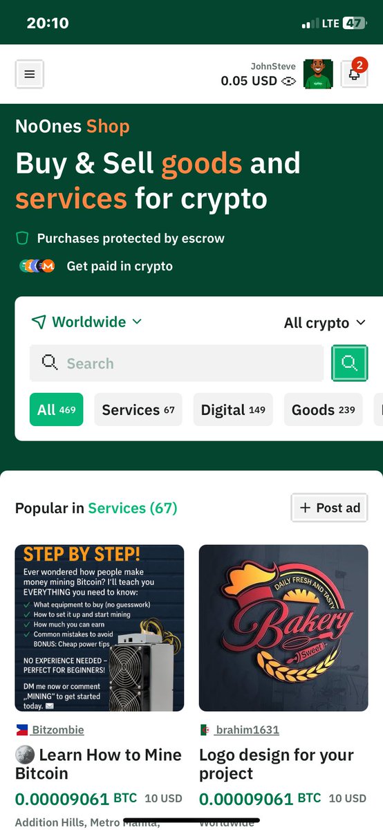 Sell your digital and physical product and get paid with crypto instantly with 0% charges . Check it out at: 

noones.com/shop

<a href="/noonesapp/">Noones App</a> 
<a href="/ray_noOnes/">Ray Youssef</a> 
<a href="/noonesafrica/">Noones Africa</a> 
<a href="/JukkaBlomberg/">Jukka</a> 

#crypto