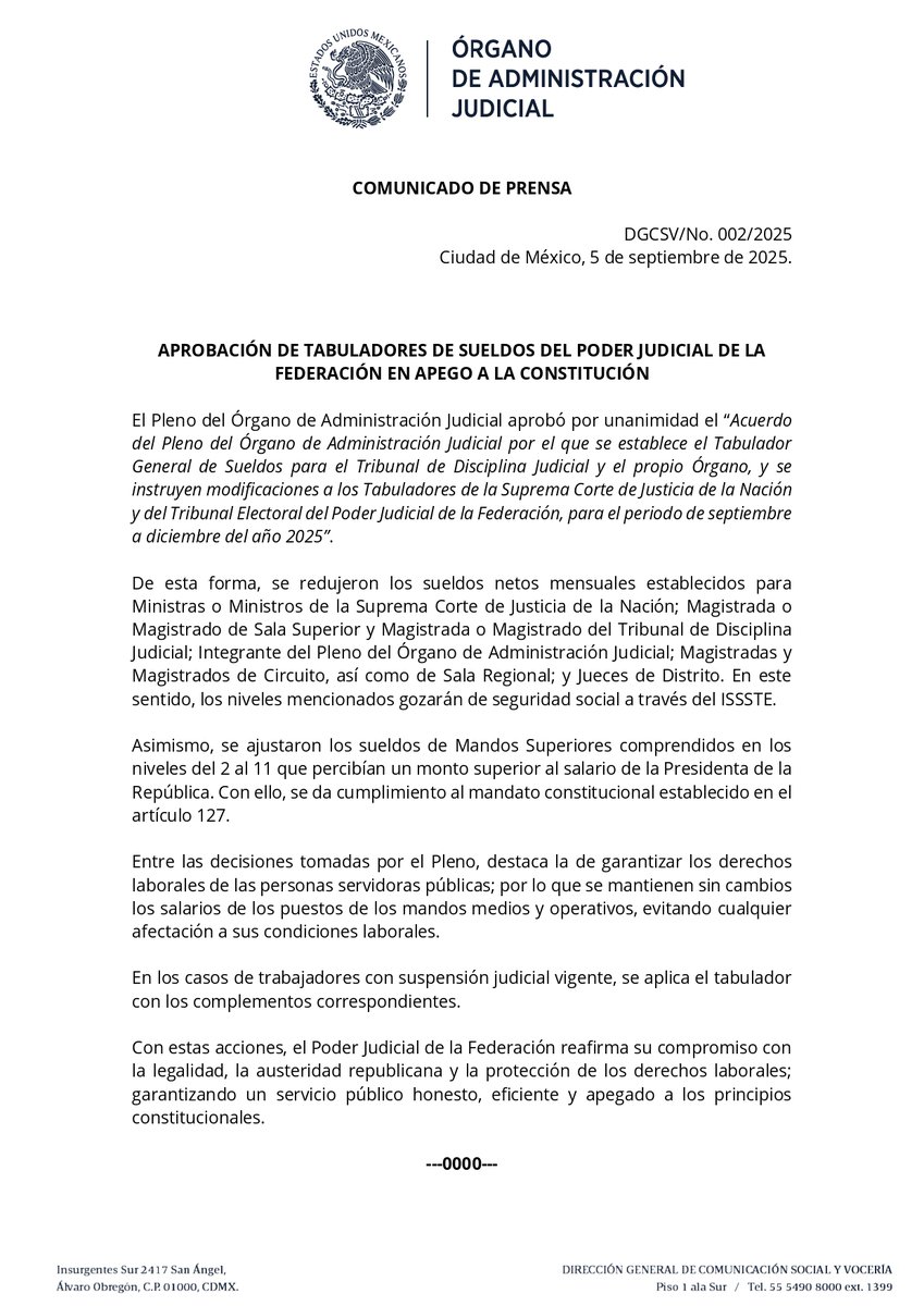 <a href="/LaCronicaDeHoy/">La Crónica de Hoy</a> ¡Hola! Les compartimos la versión correcta del comunicado -> bit.ly/4nlKDAb