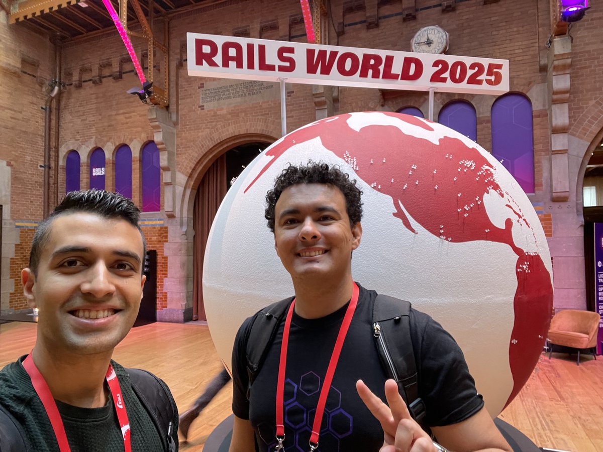 What an amazing week in Amsterdam full of great conversations! Can't wait to be back at Rails World in Austin next year. 

And amazing job to <a href="/AmandaBPerino/">Amanda Brooke Perino</a> for putting on such a great show and the brand new <a href="/rails/">Ruby on Rails</a> at Scale summit this year. 🤩🤩
