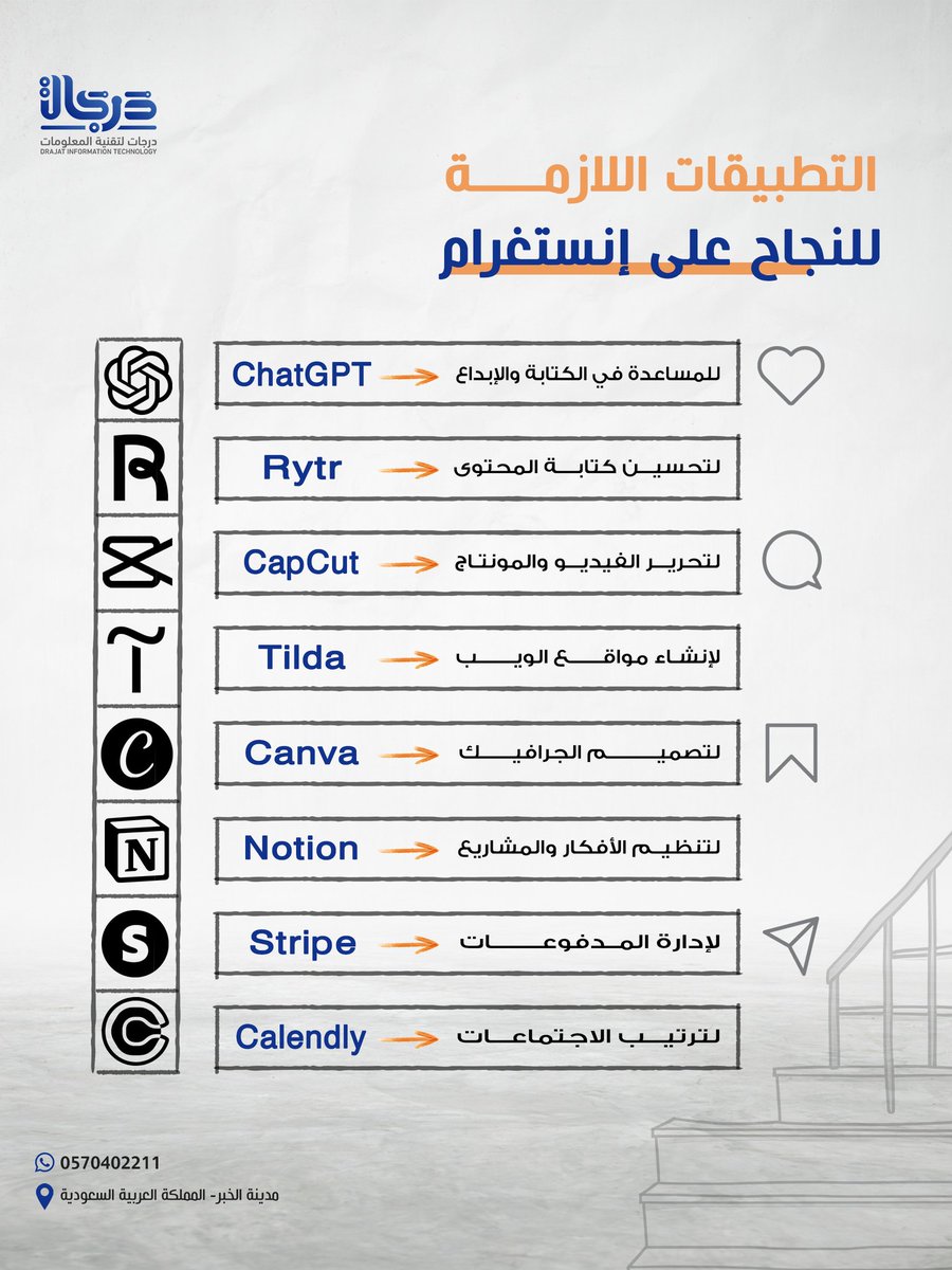 أفضل التطبيقات التي ستضاعف نجاحك على إنستجرام 🚀
.

.
<a href="/Mkt_Art/">فن التسويق | MKT_ART</a>