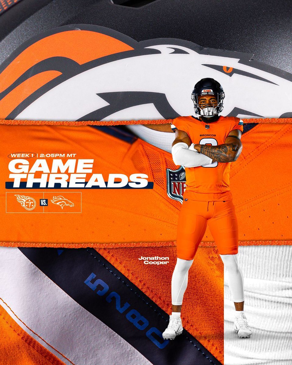 Kicking off the season in Sunset Orange 🔥 

<a href="/JonathonCooper7/">Jonathon Cooper</a> x #TENvsDEN