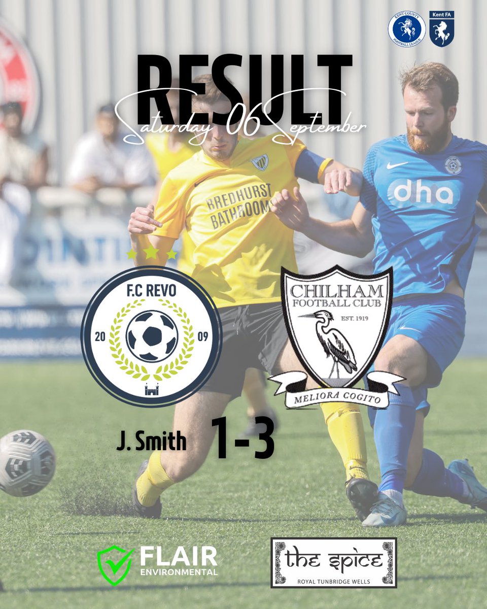 FC Revo (@_fcrevo) on Twitter photo Despite taking a first half lead, <a href="/chilham_fc/">Chilham FC</a> run out deserved winners.
A disappointing second half performance means we taste defeat at home for the first time in just under two years.
#UTR #COYR Despite taking a first half lead, <a href="/chilham_fc/">Chilham FC</a> run out deserved winners.
A disappointing second half performance means we taste defeat at home for the first time in just under two years.
#UTR #COYR