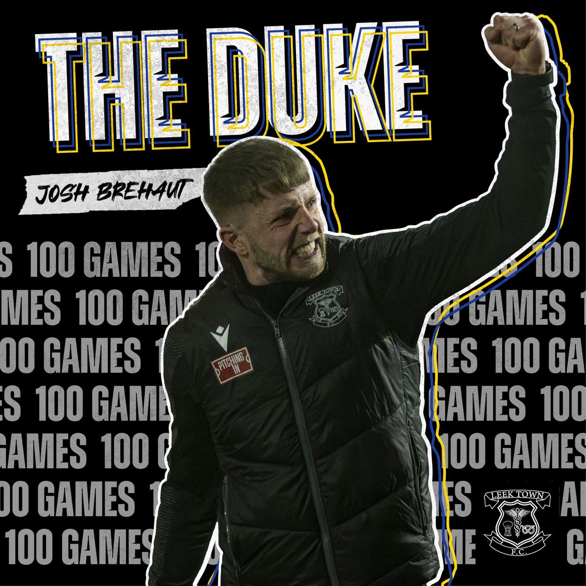 A great result &amp; performance today on Josh Brehauts 100th game in charge

A bottle of red &amp; white to mark the occasion from the Club presented by Liam Buckley who has been there from the start of this era