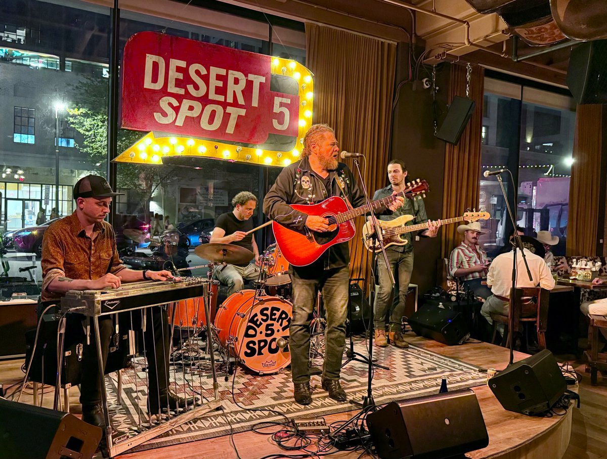 It's a damn shame if you missed Jack and the guys playing at the opening of the new Desert 5 Spot last night.
You've got another chance to see them tonight, ripping up The Renegade in Arlington!
