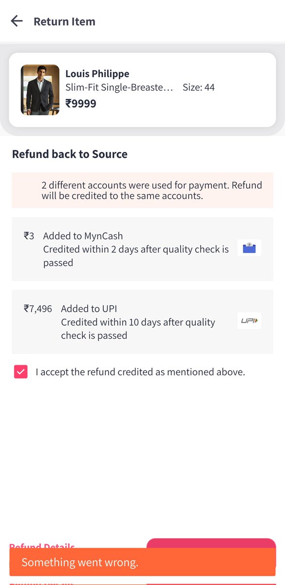 DebVlogger's tweet photo. What the hell is this????? Cant return the product which is of huge size and can't even exchange it as it's showing that exchange from this address is not possible where they delivered the product this evening????? Is this a joke @myntra ???? @MyntraSupport 
#Myntra https://t.co/GsTO7ILBvg