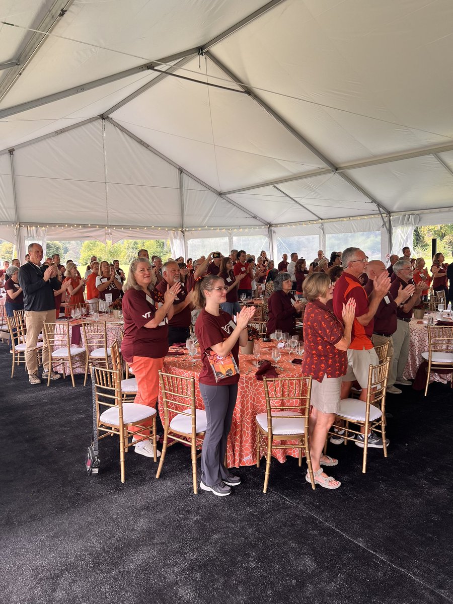 Wonderful way to kick off Gameday this morning with our Legacy Society members at their annual gathering. 

<a href="/HokiesWrestling/">Virginia Tech Wrestling</a> and <a href="/HokiesWBB/">Virginia Tech Women's Basketball</a> represented <a href="/hokiesports/">HokieSports</a> well. 

Thanks to all of our Legacy Society members for including VT in your future plans.