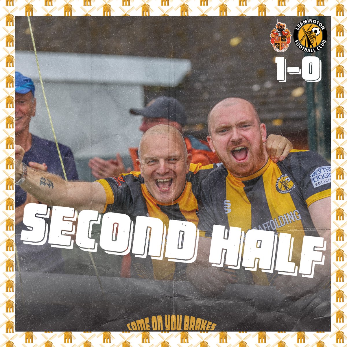 LeamingtonFC's tweet photo. Big 45 ahead, come on you brakes!
#LEASPE 1-0. https://t.co/rrYXvCrk60