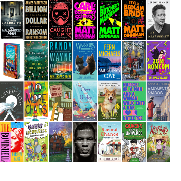 This week the Keene Public Library has 107 new books.  New items include The Hallmarked Man. wowbrary.org/nu.aspx?p=1021…
