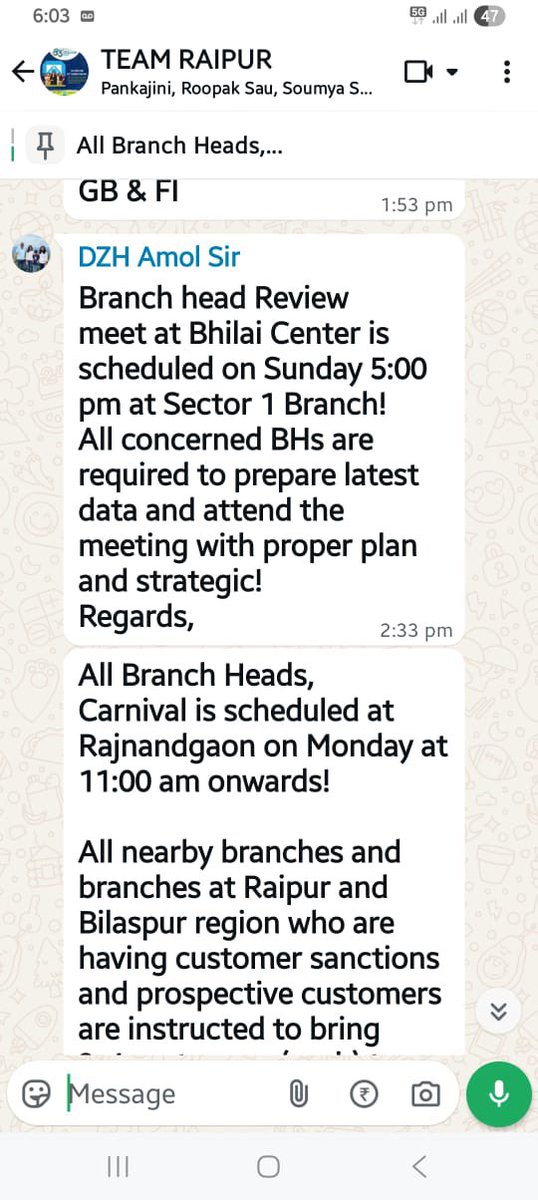 As per info in Chhattisgarh zone, meeting is scheduled on SUNDAY 5 PM.
Are we officially into 7 Days Banking?
Is staff healthy enough to work all 7 days?
Dont their families need them on weekends? 
<a href="/DFS_India/">DFS</a> <a href="/FinMinIndia/">Ministry of Finance</a> kab tak shant rahenge aap log?
<a href="/UCOBankOfficial/">UCO Bank</a> <a href="/UCOBANKHO/">UCO BANK</a>