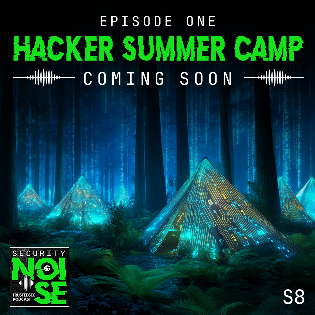 TrustedSec (@trustedsec) on Twitter photo It's almost time! #SecurityNoise returns next week with a brand new, shiny episode ✨ We are talking Hacker Summer Camp - AKA <a href="/defcon/">DEF CON</a> and <a href="/BlackHatEvents/">Black Hat</a> - with Senior Security Consultants <a href="/fir3d0g/">David Boyd</a> and <a href="/_whit_ney_m/">whitney🧜🏽♀️</a>! Tune in on YouTube or wherever you get your podcasts! It's almost time! #SecurityNoise returns next week with a brand new, shiny episode ✨ We are talking Hacker Summer Camp - AKA <a href="/defcon/">DEF CON</a> and <a href="/BlackHatEvents/">Black Hat</a> - with Senior Security Consultants <a href="/fir3d0g/">David Boyd</a> and <a href="/_whit_ney_m/">whitney🧜🏽♀️</a>! Tune in on YouTube or wherever you get your podcasts!