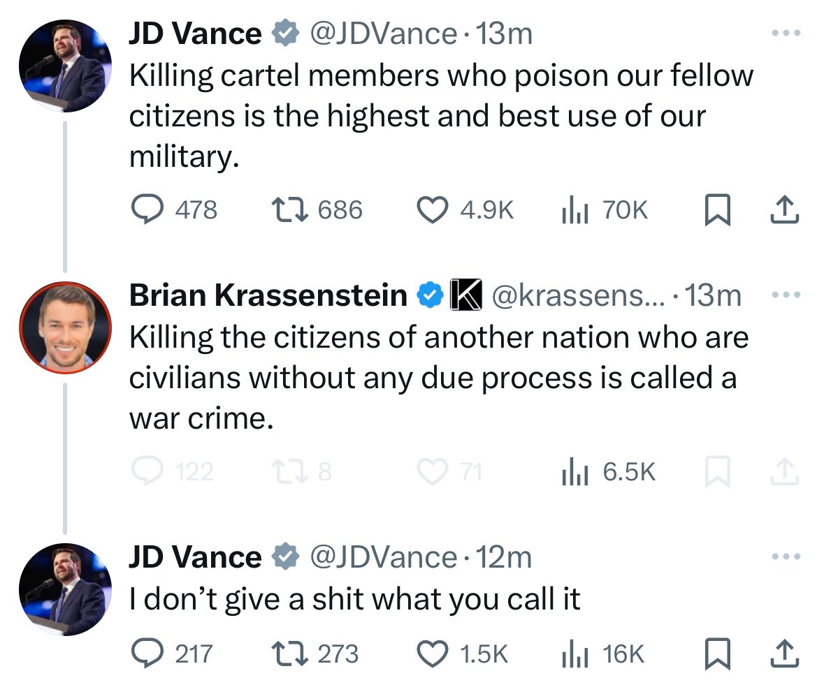 BREAKING: The Vice President of the United States just murdered Brian Krassenstein.