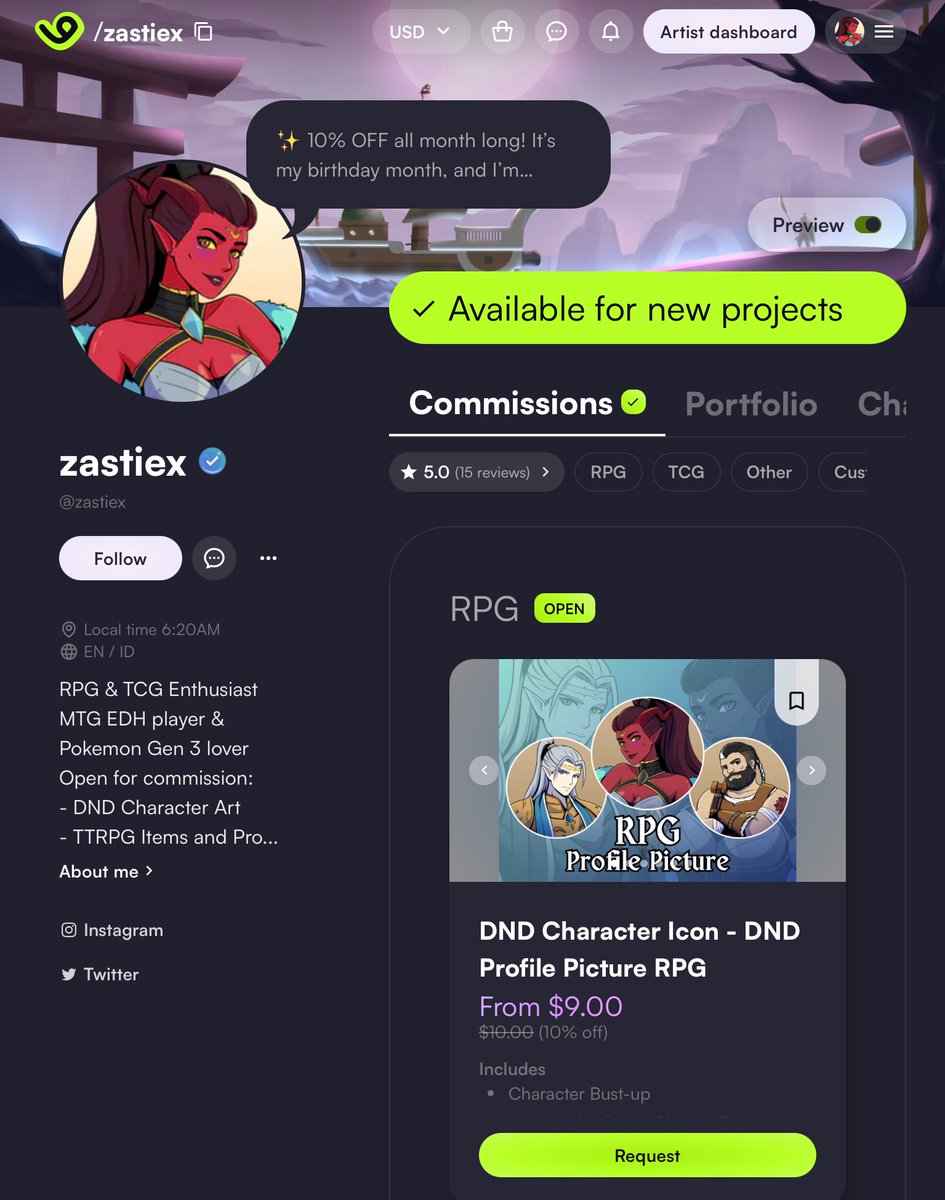 10% off only on #VGen during my birthday month! #VGenOpen