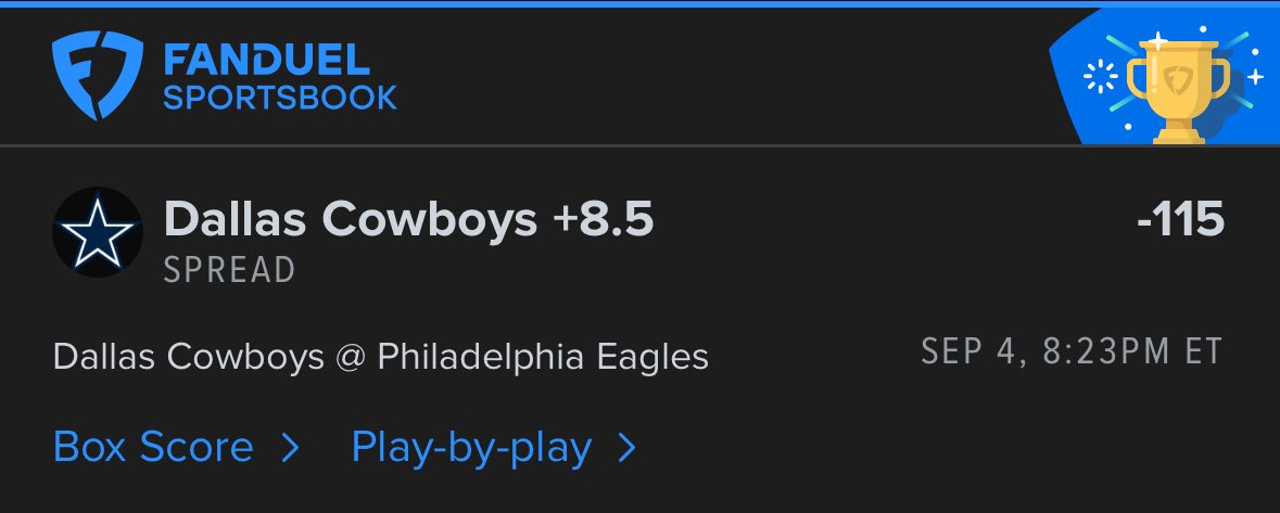 JBLocks_24's tweet photo. 👑System-Plays👑

Game 1 of the NFL Season = 1-0 start 🎯
Cowboys spread was easy money

https://t.co/ZQlb6Um5QL https://t.co/AmuygFHNlQ