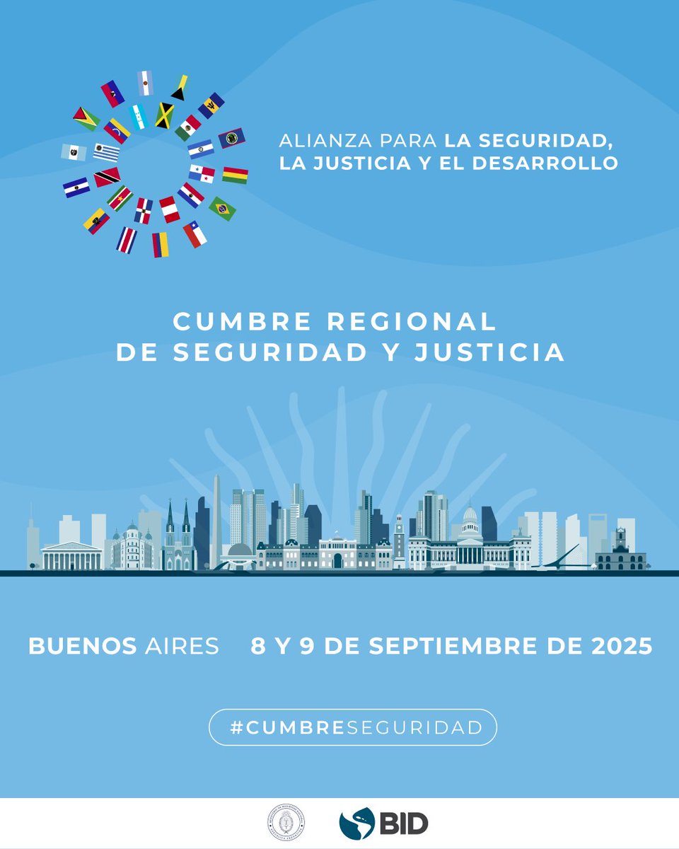 América Latina y el Caribe se unen para enfrentar el crimen.
 
📍 El 8 y 9 de septiembre, líderes, responsables de políticas públicas, expertos y socios se reunirán en la Cumbre Regional de Seguridad y Justicia, un diálogo de alto nivel para definir el futuro de la seguridad en