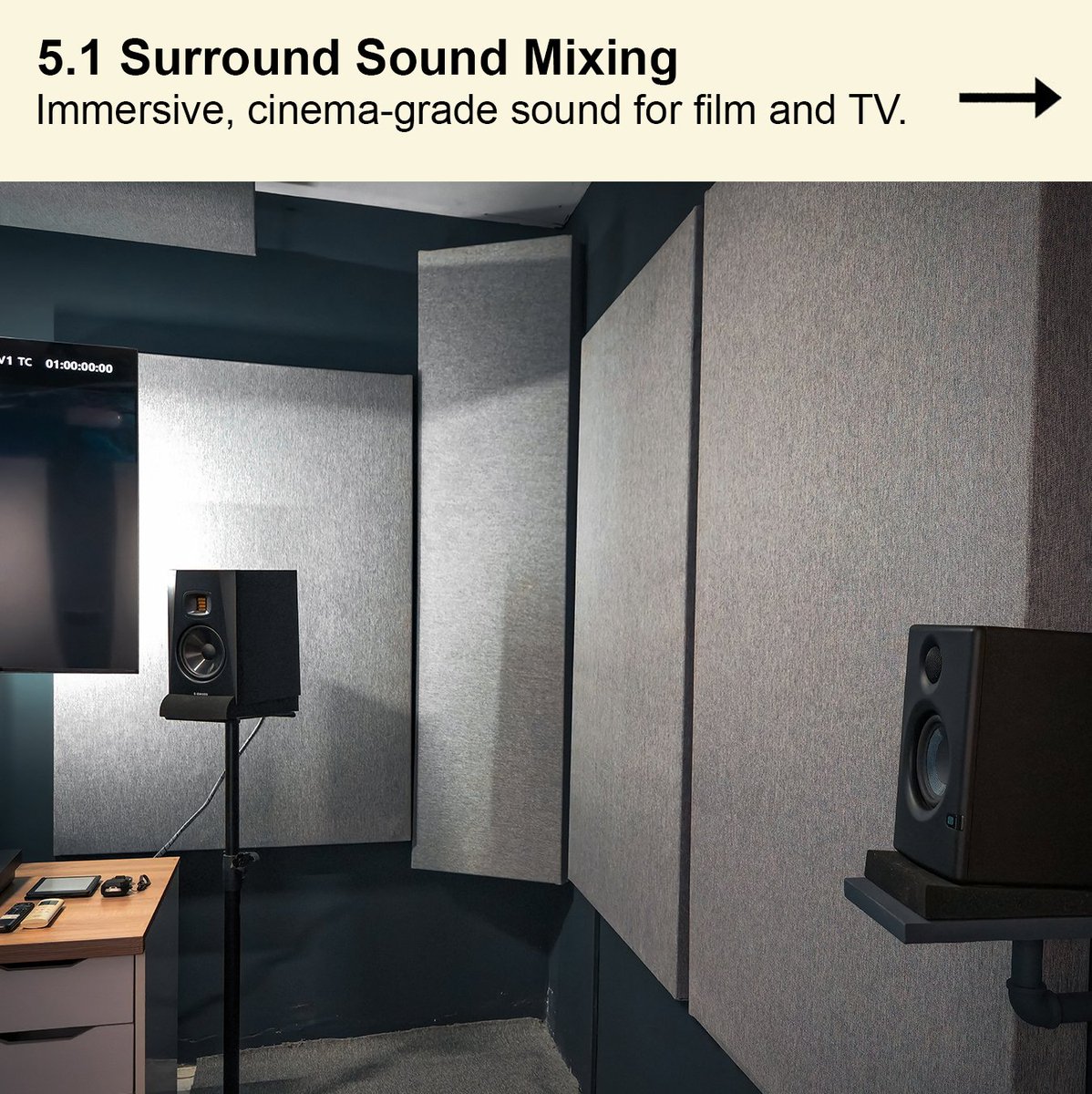 HusamNadhim's tweet photo. A professional studio for immersive film scoring &amp; sound design, delivering cinematic quality.

- The place where stories come alive.
Swipe for more...

#homestudio #acousticpanels #studio #iraq #baghdad #filmcomposer #filmmusic #filmscore https://t.co/7KSDCwzvDo
