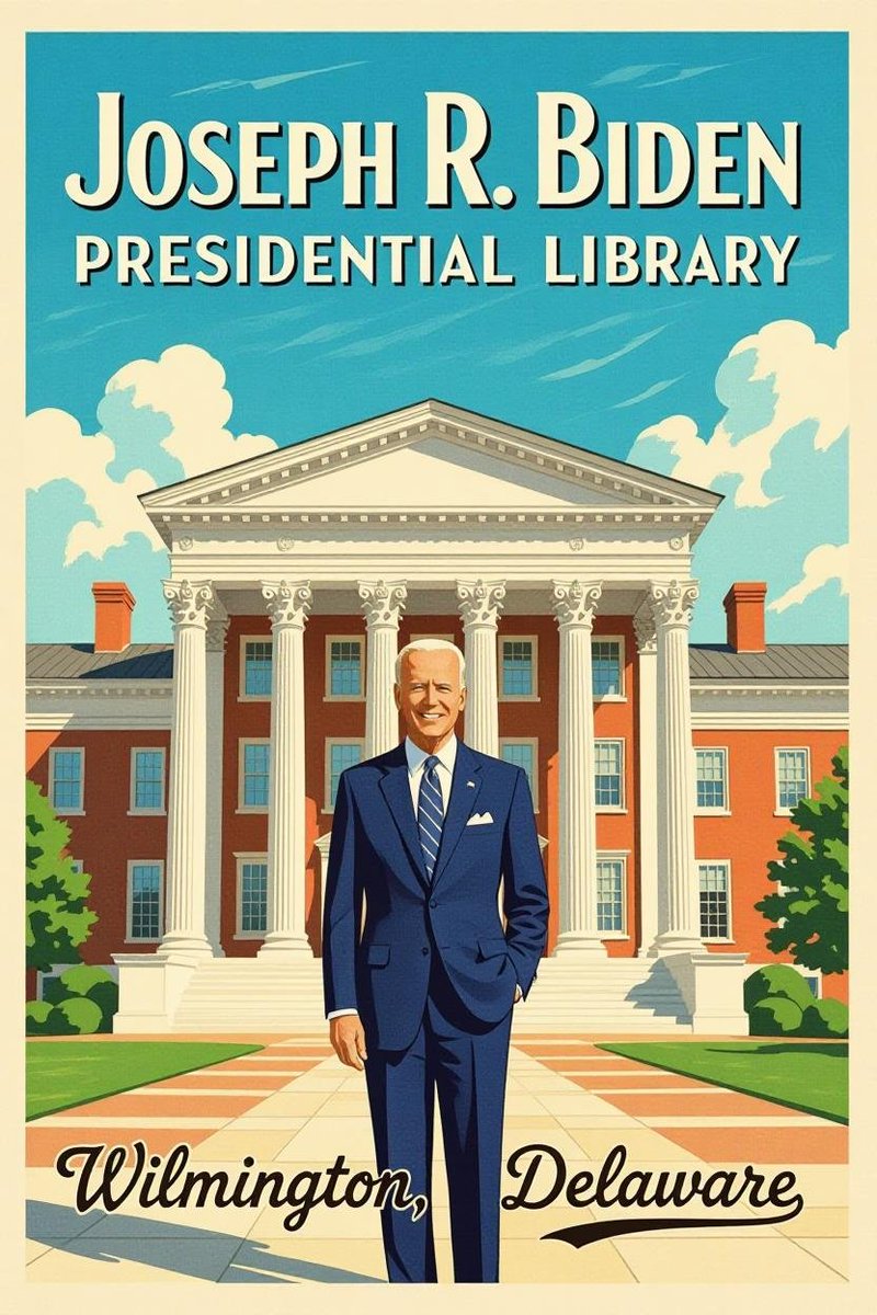 ChrisDJackson's tweet photo. 🚨 NEW: The Joe & Jill Biden Foundation has approved a 13-person governance board to guide the project. Members include Secretary of State Antony Blinken, longtime adviser Steve Ricchetti, and Rufus Gifford, a leading Democratic fundraiser who will serve as chair.

Biden’s team has already met with officials from nearly every existing presidential library, as well as leaders from the Obama Presidential Center, to learn from their experiences. They’ve also begun conversations with Delaware leaders to explore locations and partnerships.

The project is still in the early stages, but estimates suggest the cost will fall between the Obama Presidential Center and the George H.W. Bush Library. This will be a lasting home for President Biden’s legacy of service, unity, and democracy — right in his home state of Delaware.

@JoeBiden @DrBiden 

(NOTE: rendering was made by me for this post)