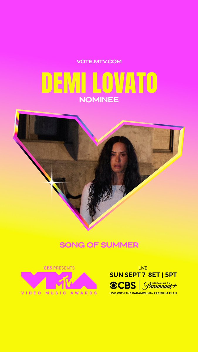 <a href="/ddlovato/">Demi Lovato</a> "Fast" is nominated for Song of Summer!

Vote NOW on <a href="/MTV/">MTV</a>'s Instagram story before time runs out + tune in TOMORROW at 8p to see who wins at the 2025 #VMAs!

Reply with a 🤍 if you voted for Demi Lovato!