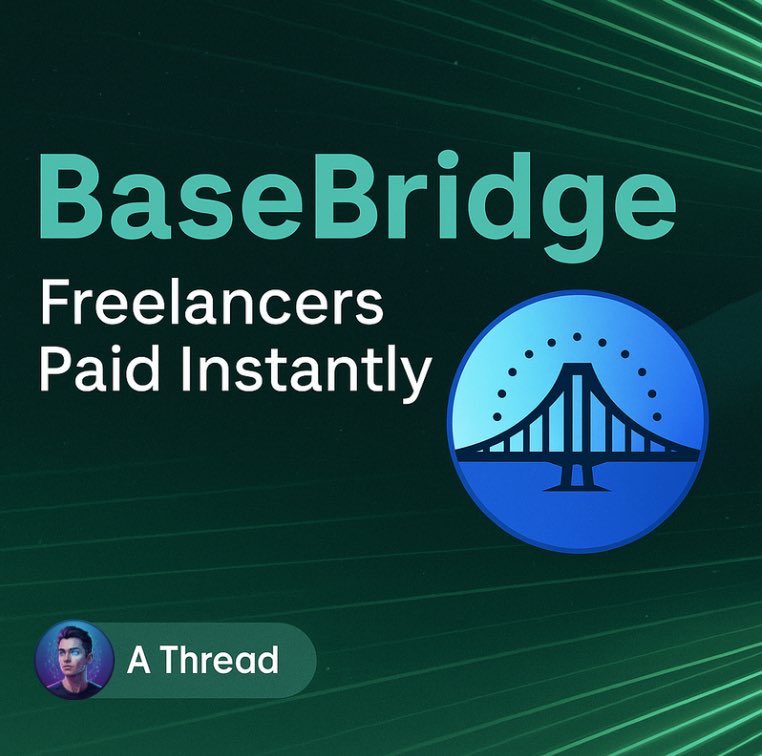 heisdillion's tweet image. 💀Tired of chasing clients for payments after delivering top work?
You grind. You deliver. Then… silence.

That ends today.

Meet BaseBridge, the escrow that makes sure freelancers get paid instantly.⤵️🧵

#BaseBridge #BBE