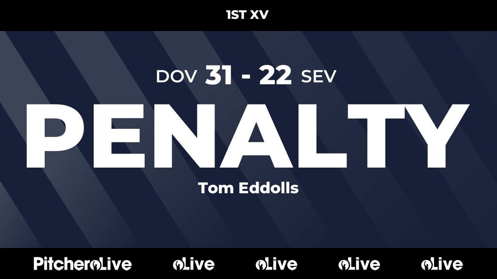 71': Tom Eddolls kicks a penalty for Dover 🙌
#DOVSEV #Pitchero
doversharksrugby.com/teams/15521/ma…