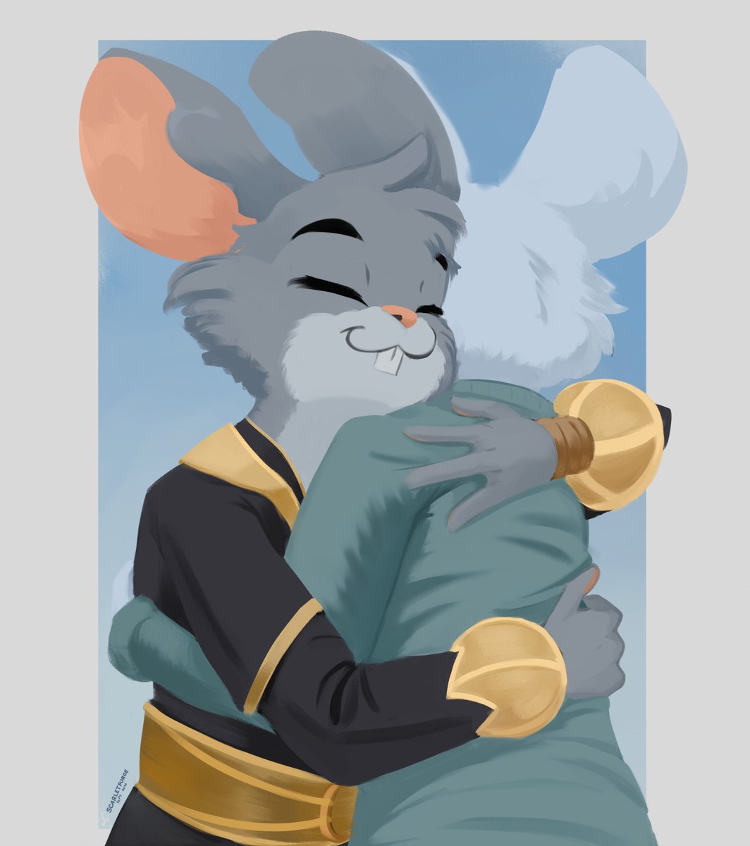Commission work of a very huggable mouse🫂