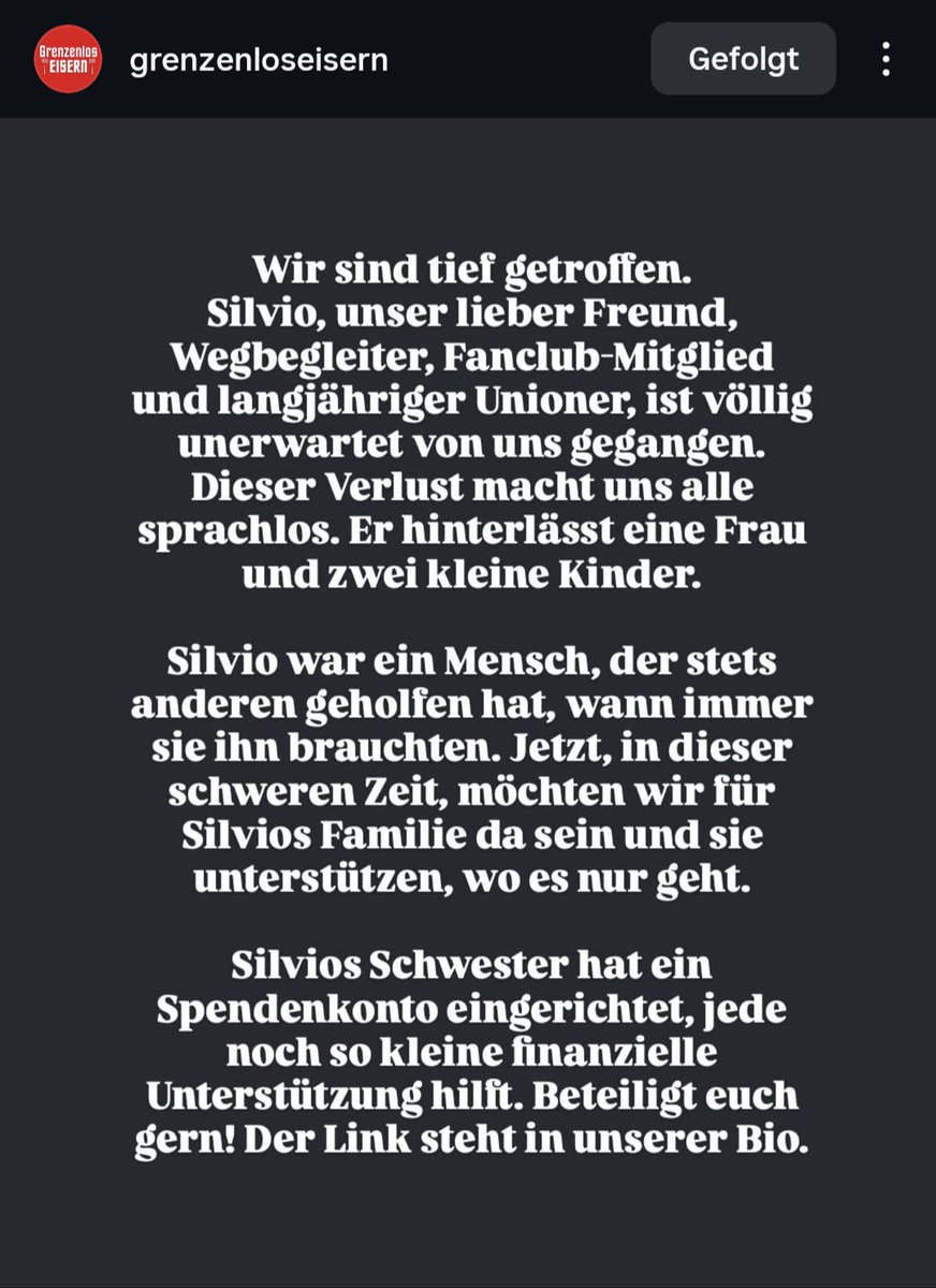 sofafit's tweet image. Ich bin sprachlos... Mach's gut, Silvio. 😢🖤
gofundme.com/f/8t74r-silvio