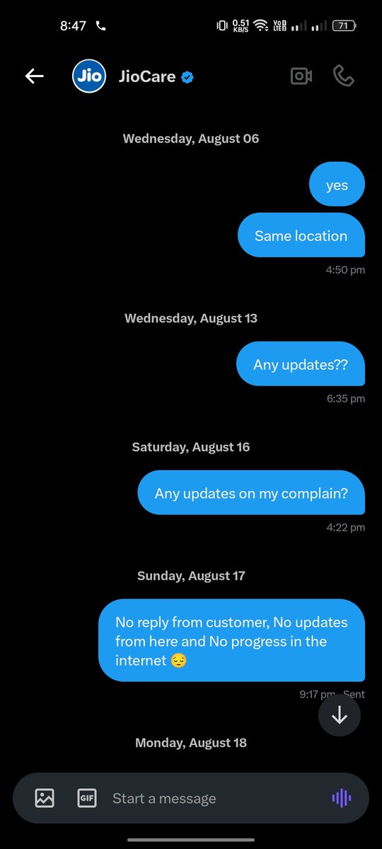 urvikpatel8888's tweet photo. @JioCare @JioCare Here is the DM results from the 19th of July 2025 https://t.co/OUzYC7weEi