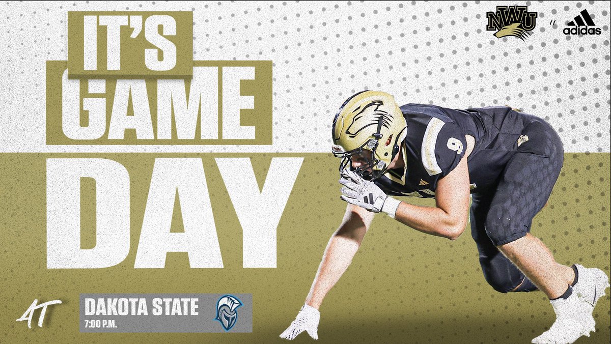 NWUFootball's tweet image. The Wait is Finally Over… IT’S GAME DAY!

📍Brian Kern Family Stadium
⏰ 7:00 P.M. CT
🆚 Dakota State University
📺 youtube.com/live/cKbjHou_U…
📊 naiastats.prestosports.com/sports/fball/2…

#FAITH