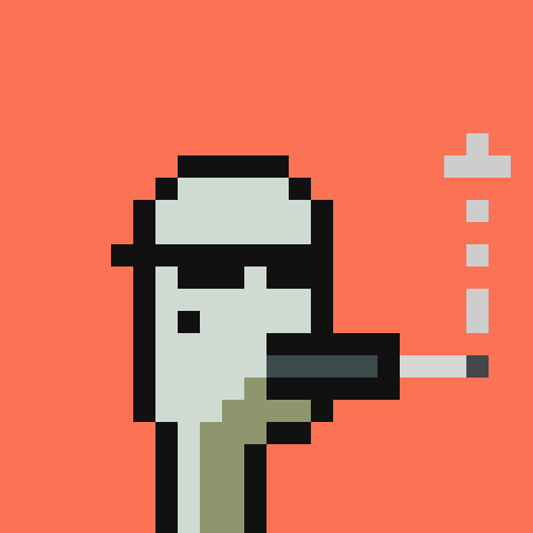 Bought this doink smokn cuzn of my main pfp.  Why? Because I can ...  caw caw mfers