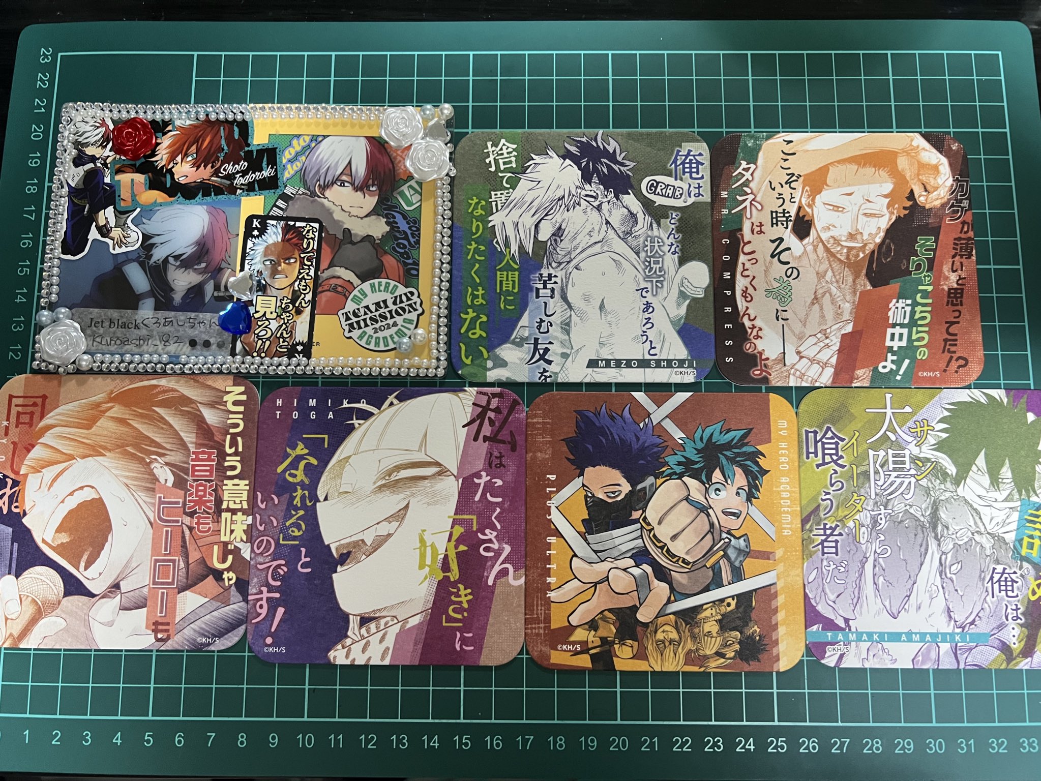 ヒロアカ ヒロアカ展 原画展 アート コースター 47枚 爆豪勝己 轟焦凍 僕のヒーローアカデミア】原画展 アートコースター 爆豪勝己 ①