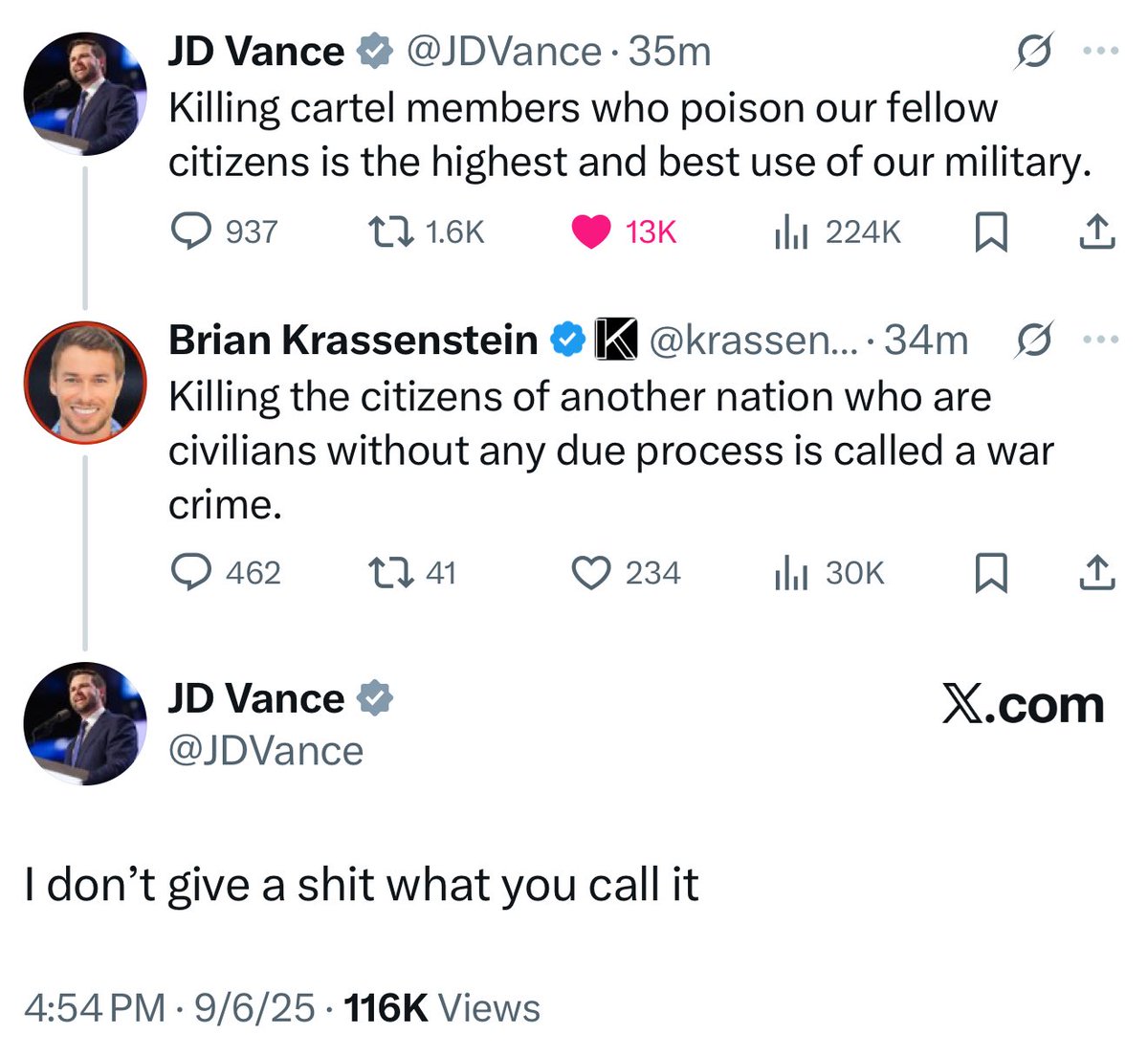 Every time I see JD Vance, I’m reminded just how worthless Mike Pence was.

This is excellent.