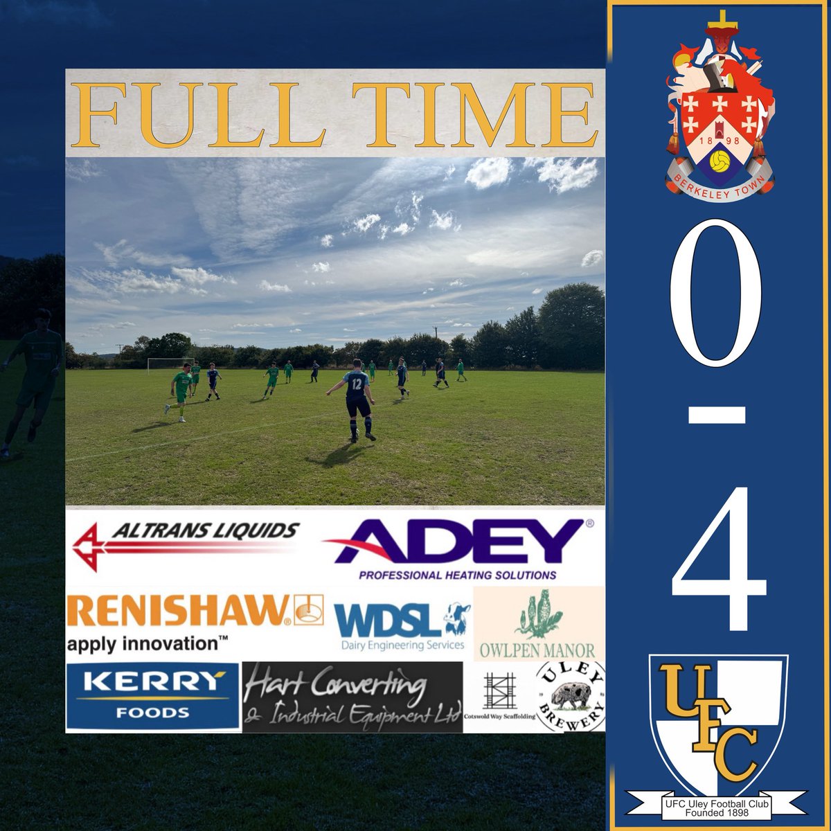 FULLTIME🔵

A big 4-0 win for the reserves to bounce back from their midweek loss🎉

Goalscorers
Riccardo Azevedo 
Josh Brimson 
Pat Millward
Shaun Chapman

🔵UTU⚪️