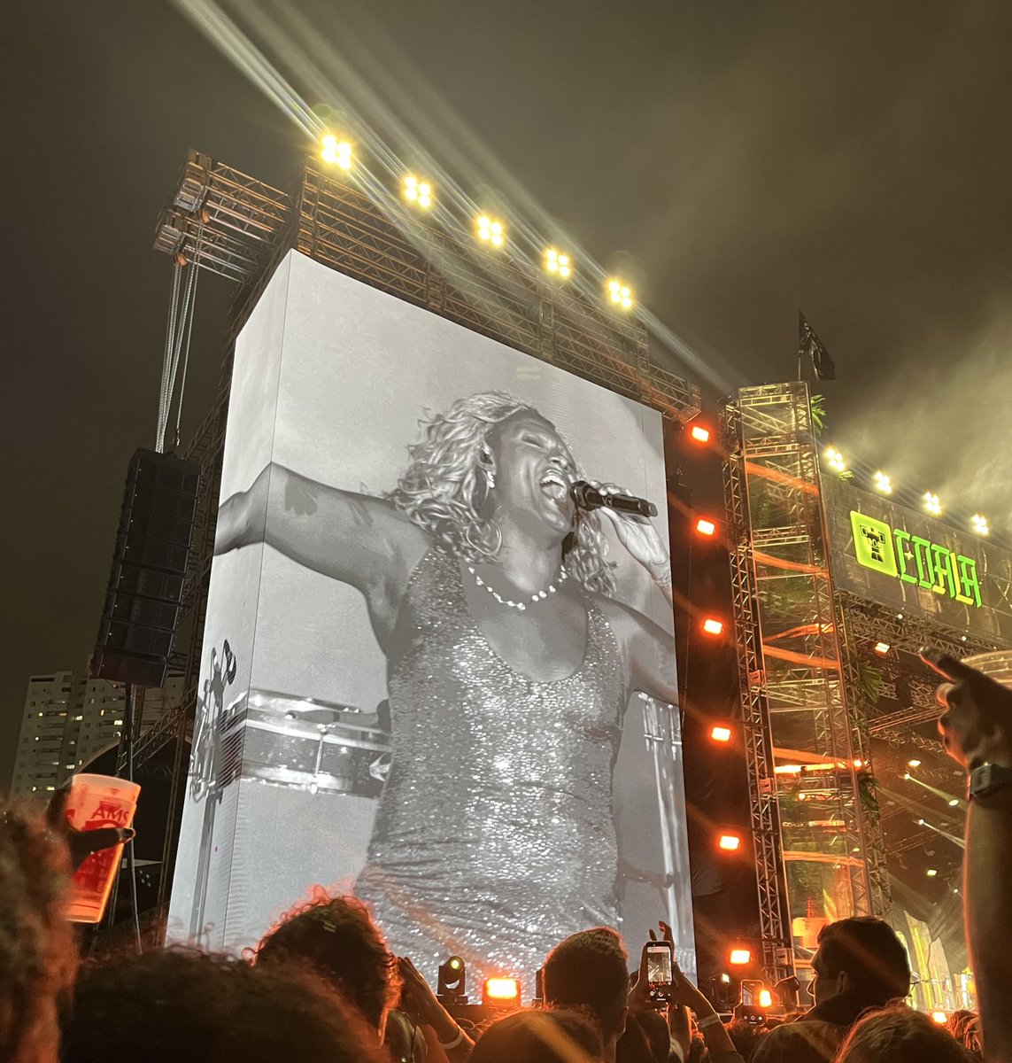 bellojuliane's tweet photo. O show da @Liniker teve uma energia tão grande que muitos fãs não aguentaram e passaram mal. Que foi isso ?😳
#coala https://t.co/xXNwo9ghNX