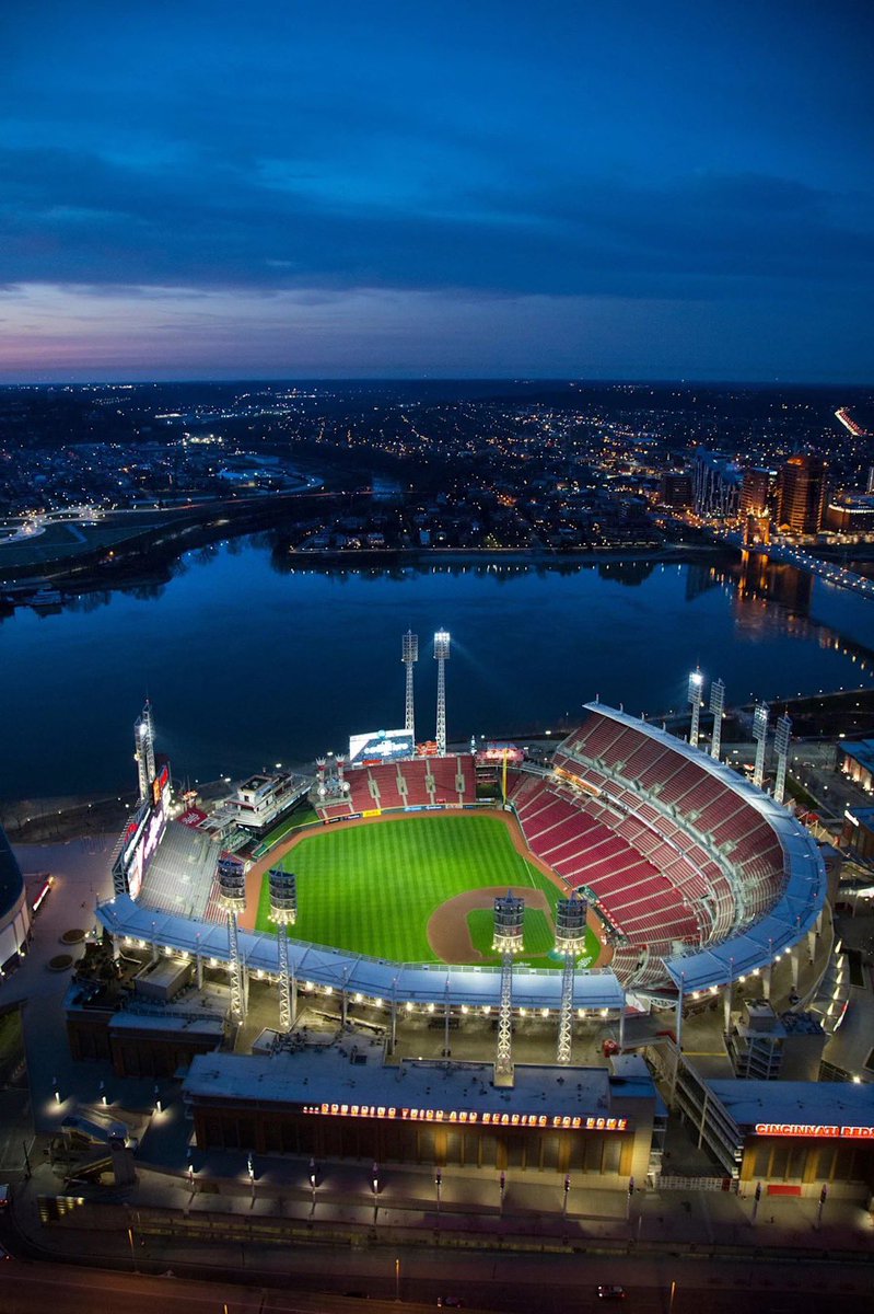 nut_history's tweet image. Great American Ballpark aerial view