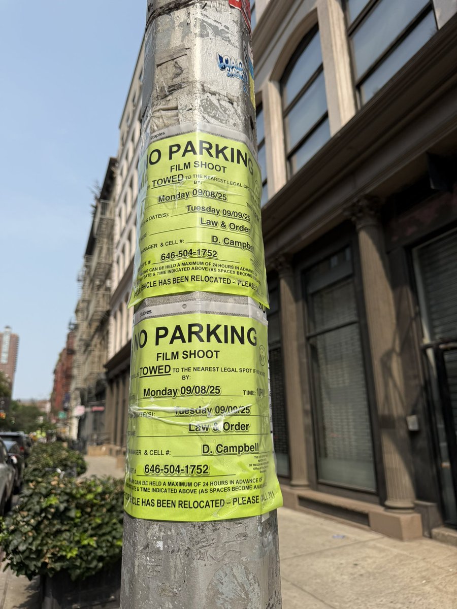 kiwinemickas's tweet photo. @olv Law &amp; Order filming 9/9 on Reade between church &amp; W Broadway https://t.co/JwVuiPLPbf