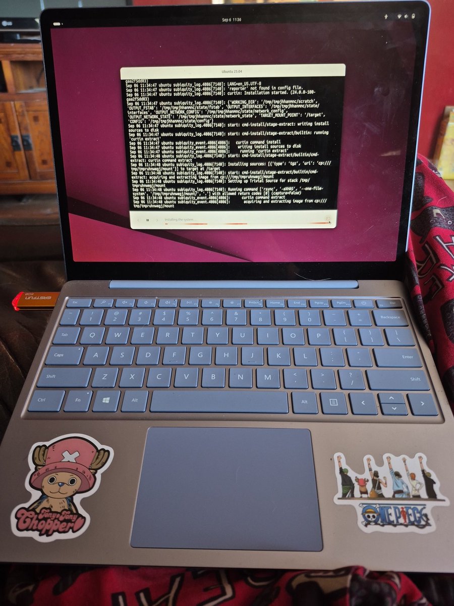 crispy_coding's tweet image. Installing #Ubuntu 25.04 on my #Surface 1943 Model!!! Love that the newest base kernel update doesn't require the additional surface-linux kernel install