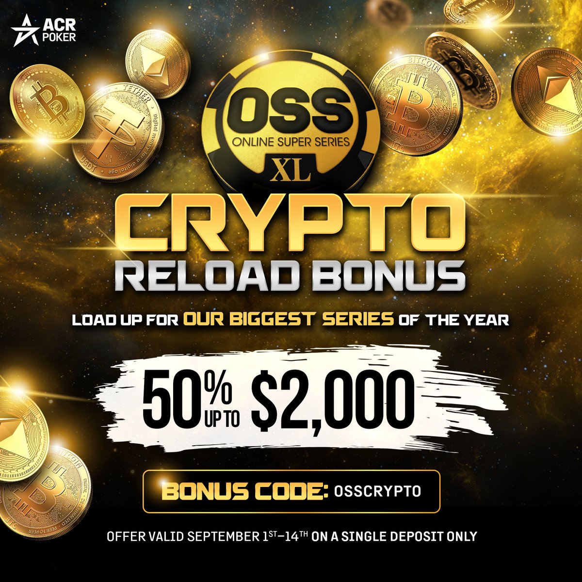 🚨 The Online Super Series is back 🚨 Starting Sunday, Sept 7th with a $50  Million GTD 💰 🔥 Massive guarantees at every buy-in level — from low  rollers to high rollers,