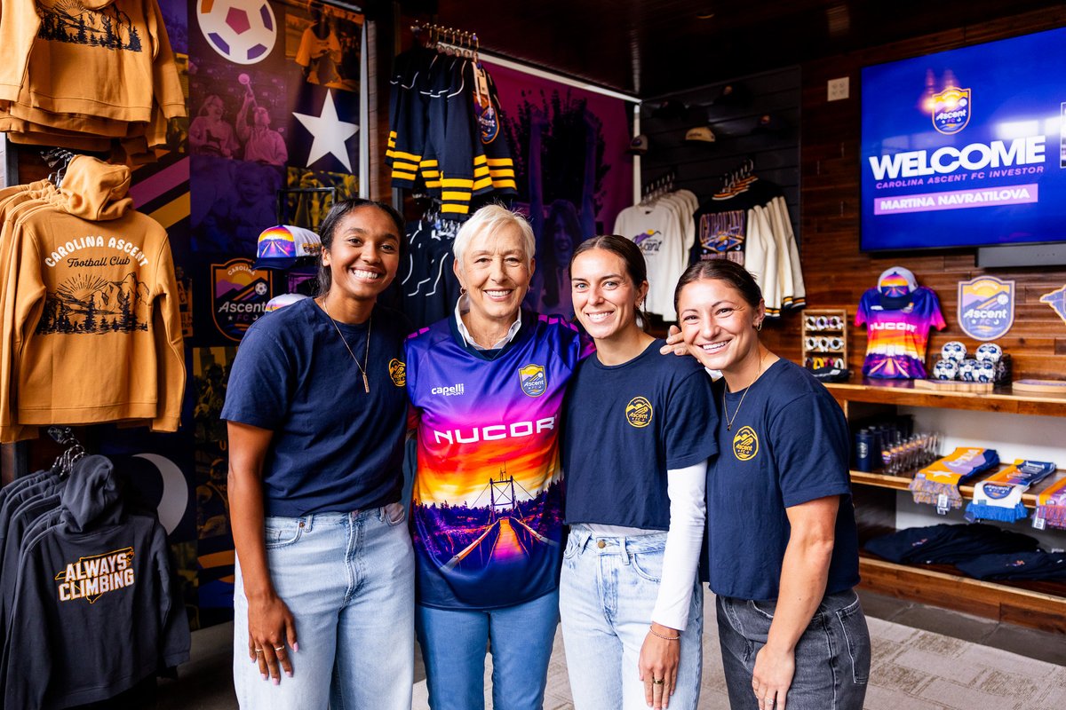 Tennis legend Martina Navratilova is now a minority owner of the Carolina Ascent, Charlotte’s home team in the Gainbridge Super League, which just launched its second season as a top-tier women’s professional soccer league. More: <a href="/SG_TarDawg/">Steve Goldberg</a>. 
thecharlottepost.com/news/2025/09/0…