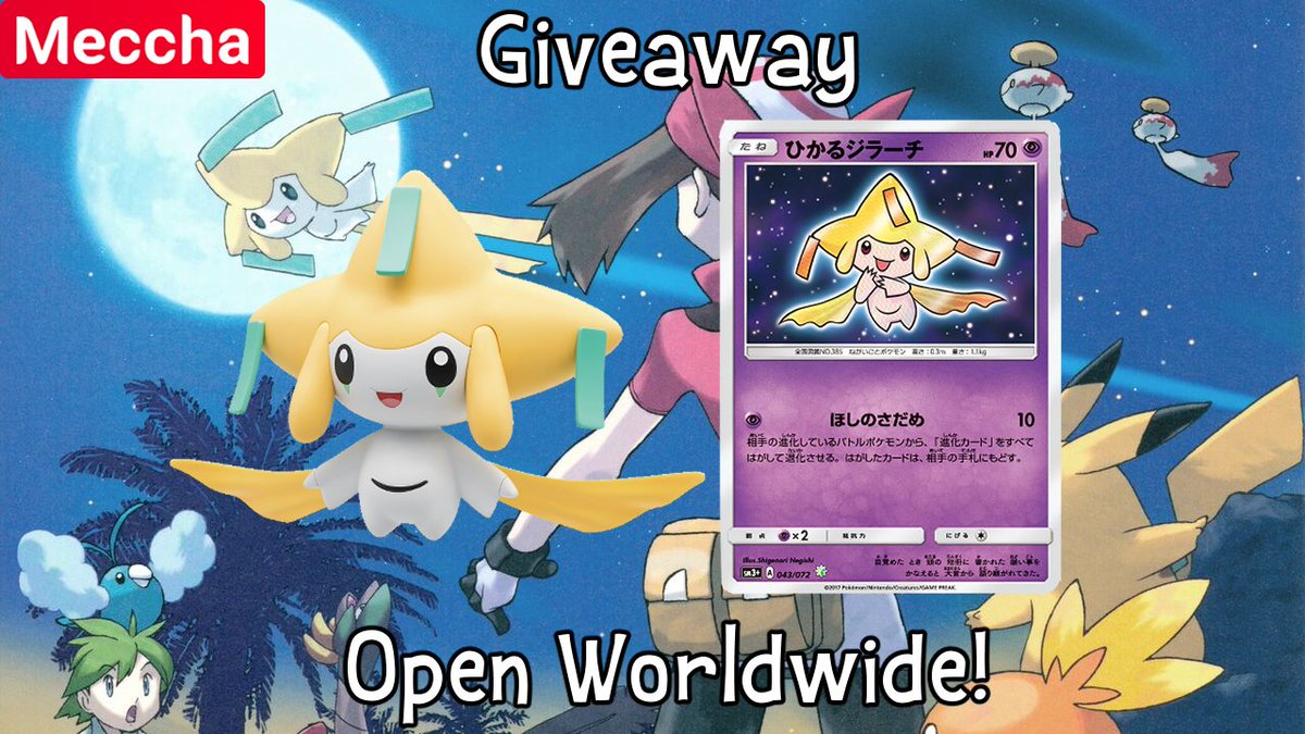 ✨ We're teaming up with Meccha Japan with this amazing giveaway! ✨

One winner's wish will be granted and will receive this Jirachi Model Kit and Shiny Jirachi Card!

To enter the giveaway:
✨ Follow both <a href="/OoCPokemon/">Out of Context Pokémon</a> and <a href="/mecchaJP/">Meccha Japan</a>!
✨ Like, retweet and tag a friend!
✨ Leave a