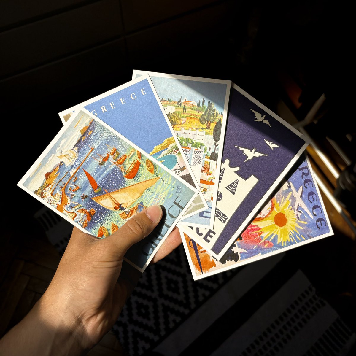 Some lovely postcards I bought in Greece 🥰