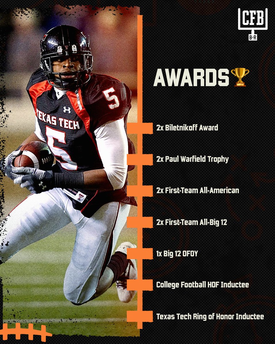 BR_CFB's tweet photo. Michael Crabtree was a HUMAN HIGHLIGHT REEL with @TexasTechFB 🐐🔥 @KingCrab15 https://t.co/HB3pUUf9Vk