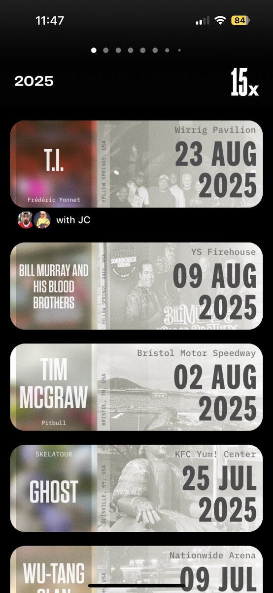 It’s been an eclectic year of concerts for me