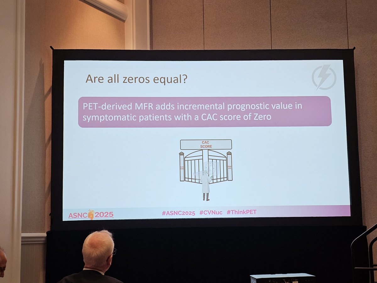 estelais's tweet image. S 205. Barry L. Zaret young Investigator award 🏆 #ASNC2025 #CVNuc  @MyASNC
4. Dr. Maria Alwan @almallahmo @MethodistHosp
🌟Does all of the patient with 0 CACS have the same prognosis?  
👉No. Adding MFR  there's is an incremental prognosis value in symptomatic pts with 0 CACS 🔥