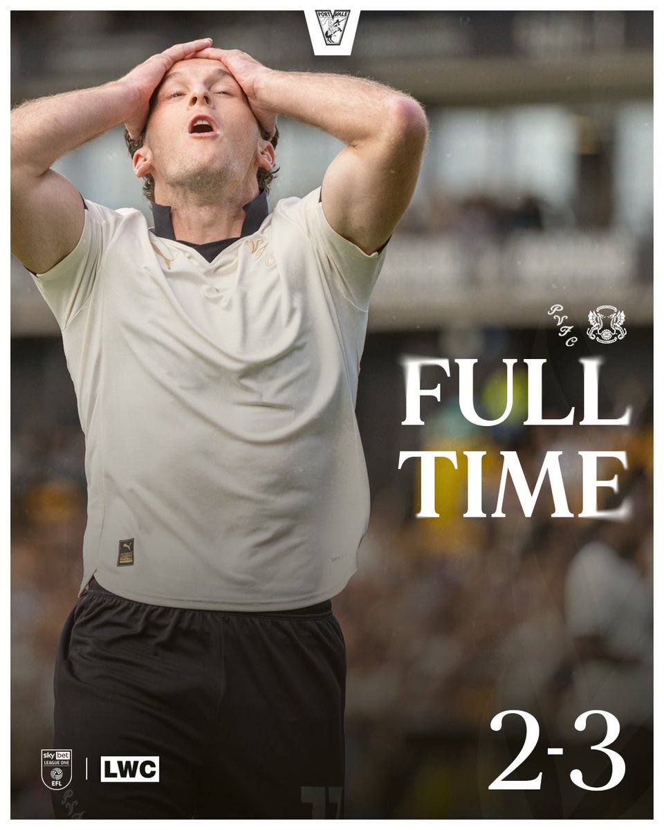 OfficialPVFC's tweet image. FULL TIME

A late goal against the run of play seals all three points for the visitors. 

#PVFCLive | 2-3