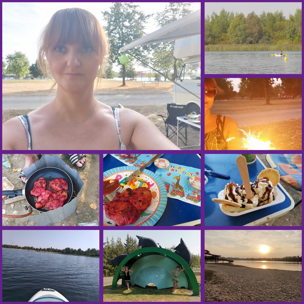 Eine wunderschőne Woche am Mondsee (Sachsen-Anhalt) verbracht 🏕🏖🌊🌞🌳🍃🏄‍♀️🏊‍♀️ - inkl. einer tollen Geburtstagsfeier 🎈🎉🎇🌭🥩🍰🍨🥳🤗!! Das WE bleiben wir noch hier 🙃🌞☺! Geniesst auch noch die 🌞😌☝️!