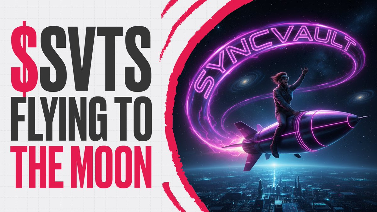 WeAreSyncVault's tweet photo. ๐ Flying to the ๐ with $SVTS! ๐
The future of engagement rewards is here! ๐ฐ๐ฐ
Are you strapped in? ๐ฅ๐ฅ
Explore All Quests Here: https://t.co/VJRvNyiks1
#SVTS #SyncVault #Engage2Earn #SocialFi #CreatorEconomy #Base #Web3 #InfoFi #SocialGrowth https://t.co/lfX90xI9f0
