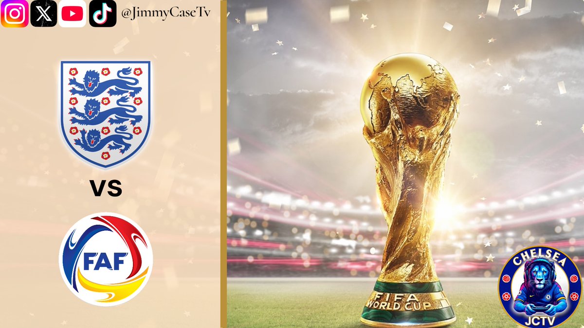 Case_CFC's tweet photo. LIVE - England vs Andorra | World Cup Qualifier | - Live Watch A-Long!

Tune in below, 

Hit the like button and subscribe to the channel people!

https://t.co/7Squ87qsOl

#3Lions #England #ENGVSAND https://t.co/U8lNi9CWup
